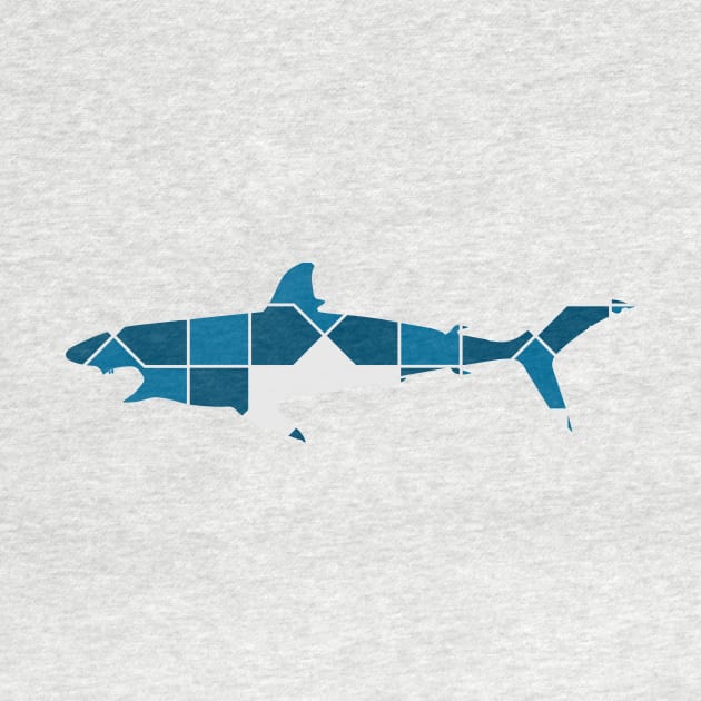 Shark Silhouette with Pattern by deificusArt